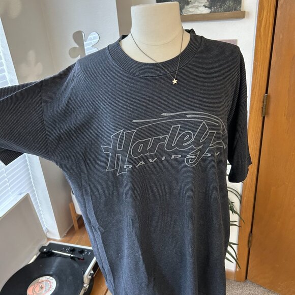 Vintage 90s Gray Harley Tee - Picture 2 of 6